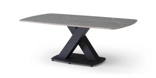 Piazza Coffee Table Matt-Finished Ceramic Top With Metal Base