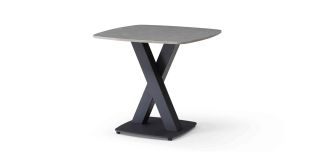 Piazza Lamp Table Matt Ceramic Top And That Bold Metal X-Shaped Base