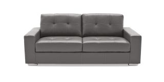 Gemona Grey Bonded Leather 3 + 2 Sofa Set