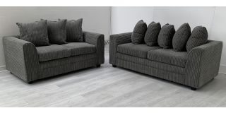 Dylan 3 + 2 Seater Grey Jumbo Cord