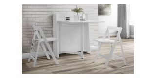 Helsinki Dining Set - White - Low Sheen Lacquer