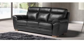 Cosmos Black Leather 3 + 2 Sofa Set With Wooden Legs Newtrend Available In A Range Of Leathers And Colours 10 Yr Frame 10 Yr Pocket Sprung 5 Yr Foam Warranty