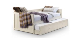 Jessica Daybed & Underbed Trundle - Stone White Lacquer - Solid Pine with MDF