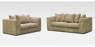 Dylan 3 + 2 Seater Coffee Jumbo Cord