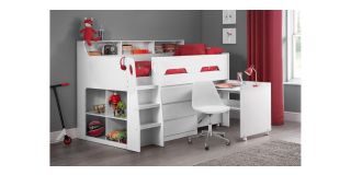 Jupiter Midsleeper - White - Pure White Effect - Coated Particleboard