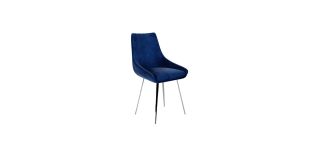 Lanna Fabric Dining Chair Dark Blue (Per Pair)