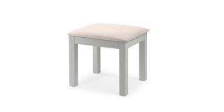 Maine Dressing Stool - Dove Grey Lacquer - Solid Pine with MDF