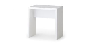 Manhattan Dressing Stool - White - White High Gloss Lacquer - Lacquered MDF