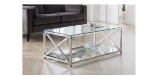 Miami Coffee Table - Chrome Plating - Plated Steel