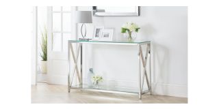 Miami Console Table - Chrome Plating - Plated Steel