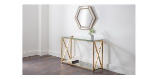 Miami Console Table - Gold - Gold