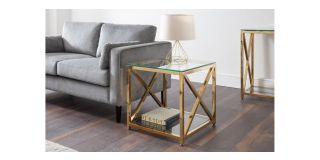 Miami Lamp Table - Gold - Gold