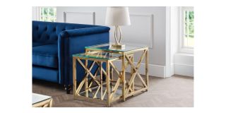 Miami Nest of Tables - Gold - Gold