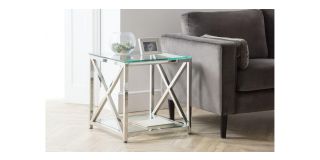 Miami Lamp Table - Chrome Plating - Plated Steel
