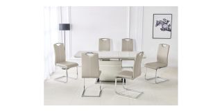 Milan 1.4m – 1.8m Cappuccino Extending Dining Table ONLY