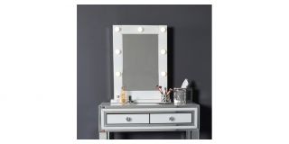 White Stamford Mirror Broadway 9 Light Vanity Mirror