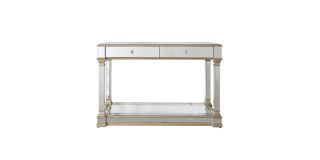 Vesper 2 drawer Mirror Champagne Console Table