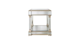 Vesper Mirror Champagne End Table