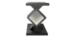 Smoked Mirror Radley LED Diamond End Table