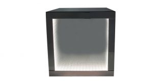 Smoked Mirror Radley End Table