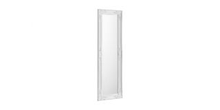 Palais White Dress Mirror - Matt White Eggshell Texture - Molded Resin on Wooden Frame