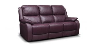 Parker Leather Sofa Set 3 + 2 + 1 Seater Wine