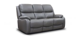 Parker Leather Sofa Set 3 + 2 + 1 Seater Navy Grey