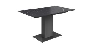 Pavoni Black 1.4m – 1.8m Ceramic Auto-Rise Extending Dining Table