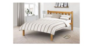Poppy Bed - Low Sheen Lacquer - Solid Pine - Other Sizes Available - 90cm 135cm