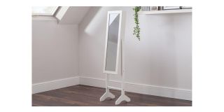 Prima Jewellery Mirror - White Lacquer - Wood