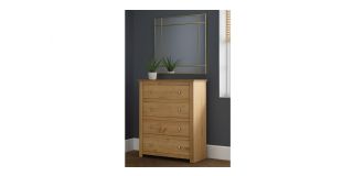 Radley 4 Drawer Chest - Waxed Pine - Waxed Pine Effect