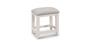 Richmond Dressing Stool - Low Sheen Lacquer - Solid Oak with Real Oak Veneers