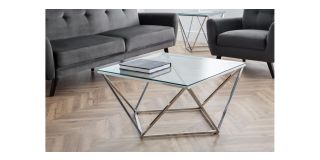 Riviera Coffee Table - Chrome Plating - Plated Steel