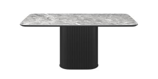 Roberto 1.8m Gloss Grey Ceramic Dining Table