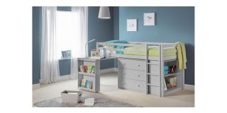 Roxy Sleepstation - Dove Grey - Dove Grey Lacquer - Solid Pine with MDF