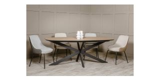 Pair Of Sadia Dining Chairs Grey