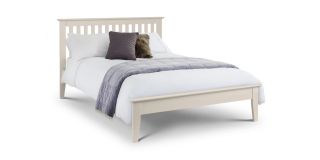 Salerno Shaker Bed - Ivory - Low Sheen Lacquer - Lacquered MDF - Other Sizes Available - 90cm 135 cm 150cm