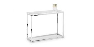 Scala White Marble Top Console Table