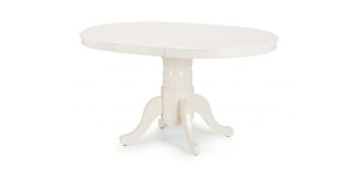 Stanmore Round to Oval Extending Dining Table - Low Sheen Lacquer - Solid Malaysian Hardwood with MDF