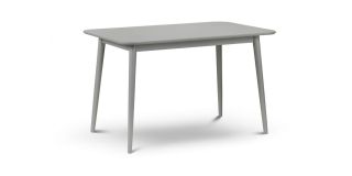 Torino Lunar Grey Table - Low Sheen Lacquer - Solid Malaysian Hardwood with MDF