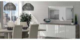 Treviso White Mirror