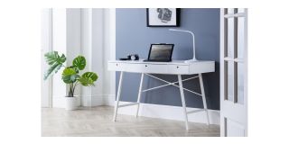 Trianon Desk - White - White Lacquer