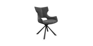 Tripoli Fabric Dining Chair Grey (Per Pair)