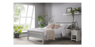 Venice Bed - Dove Grey - Dove Grey Lacquer - Solid Pine with MDF - Other Sizes Available - 90cm 135cm