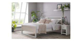 Venice Bed - Surf White - Surf White Lacquer - Solid Pine with MDF - Other Sizes Available - 90cm 135cm