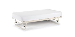 Versailles Underbed Trundle - Stone White Eggshell Powder Coating - Powder Coated Steel