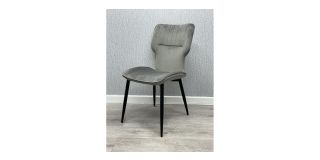 Pair Of Windsor Grey Velvet Chairs