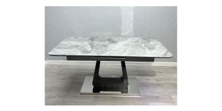 Zermatt 1.6m – 2m Extending Dining Table Grey Ceramic