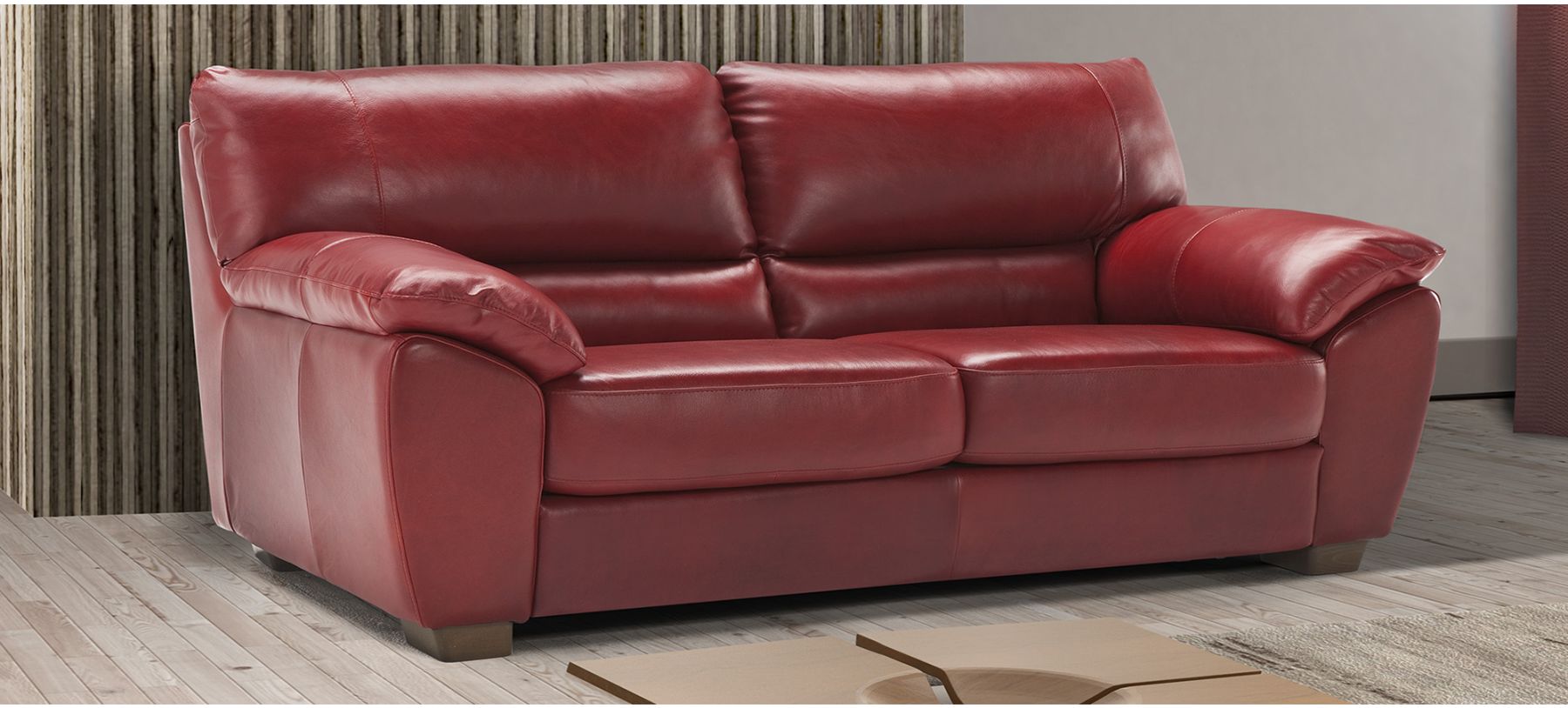 Red leather sleeper clearance sofa