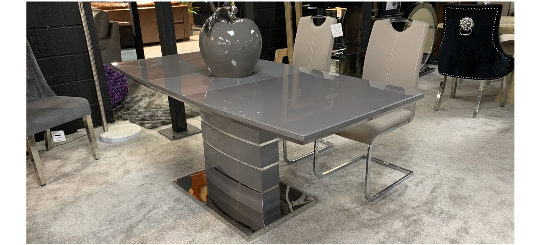 Milano 6 shop seat dining set